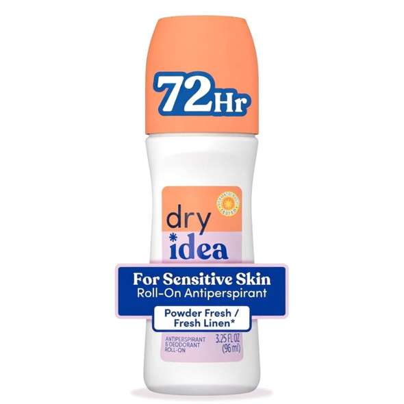 Dry Idea Deodorant 3.25 Ounce Roll On Powder Fresh Antiperspirant 96Ml