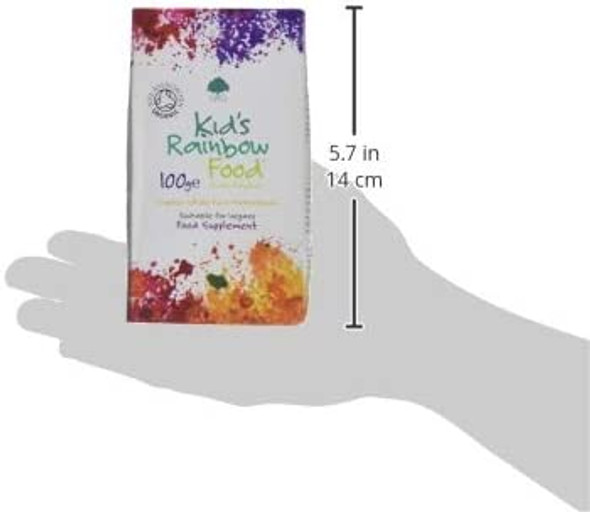 G&G Vitamins Kid's Rainbow Food - Organic Whole Food Multivitamin 100g - Vegan Drink Powder - Ideal for Children