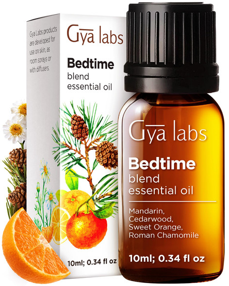 Gya Labs Bedtime Essential Oil Blend 0.34 Fl Oz For Diffuser Hair
