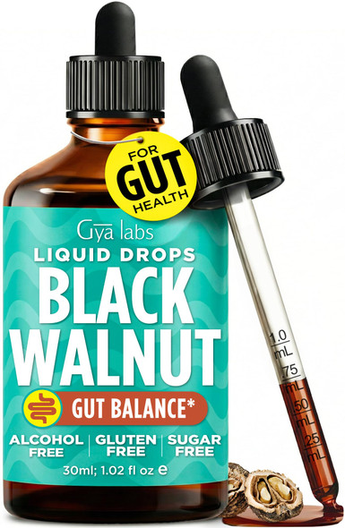Gya Labs Black Walnut Extract Liquid Drops For Daily Wellness 30Ml