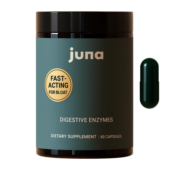 Juna 3In1 Digestive Enzymes With Probiotics Plus Debloat 60 Capsules