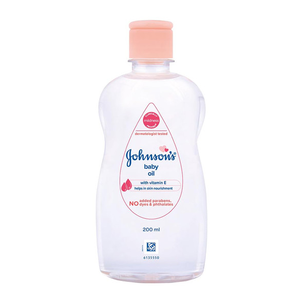 Johnson'S Baby Oil With Vitamin E 200Ml Clear