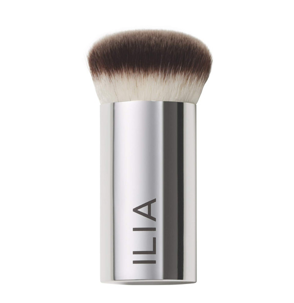 Ilia Perfecting Buff Brush Versatile Brush For Cream Or Liquid Products Made With Aluminum + Soft Vegan Bristles Smooth Finish Expertly Crafted NonToxic Vegan CrueltyFree Recyclable