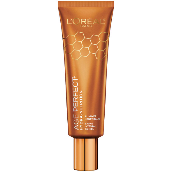 L'Oreal Paris Skincare Age Perfect HydraNutrition AllOver Balm With Manuka Honey Extract And Nurturing Oils To Soothe And Rescue Dry Skin Paraben 1.7 Oz.