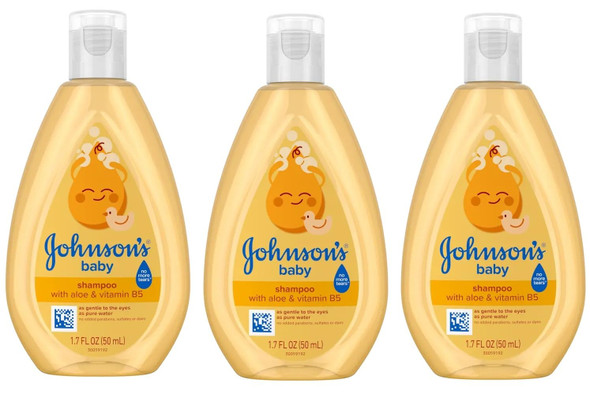 Johnson'S Baby Shampoo Travel Size 1.5 Ounce Pack Of 3