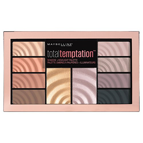 Maybelline Total Temptation Eyeshadow + Highlight Palette 0.42 Oz.