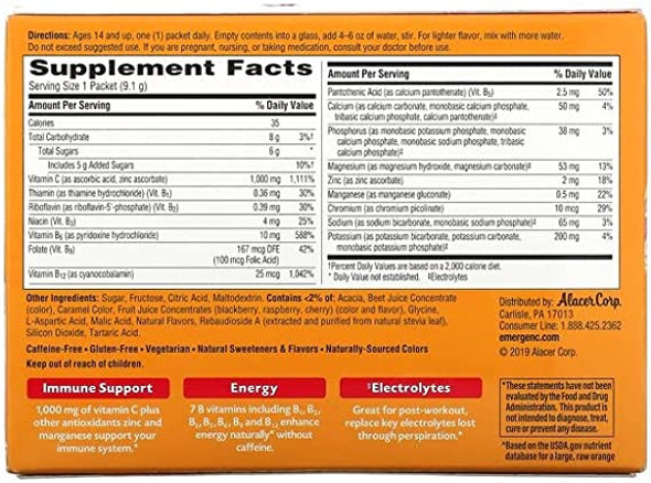 Trace Minerals Electrolyte Stamina Power Pak, Raspberry - 30 Packets, 0.18  Ounce