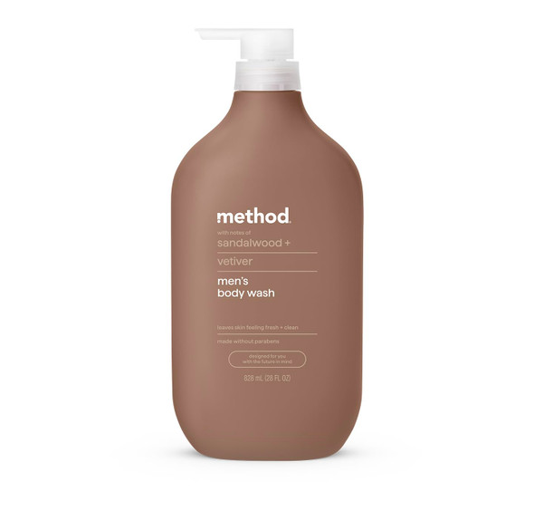 Method Men'S Body Wash Sandalwood + Vetiver 28 Fl Oz