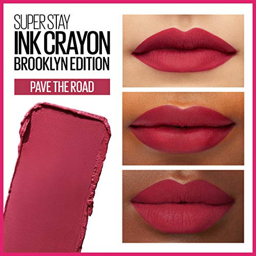 Maybelline York Maybelline Super Stay Ink Crayon Matte Longwear Lipstick Makeup Pave The Road 0.04 Ounce. 130 Pave The Road 0.04 Ounces Pack Of 2
