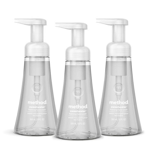 Method Foaming Hand Wash Sweet Water 10 Fl Oz 3 Pack