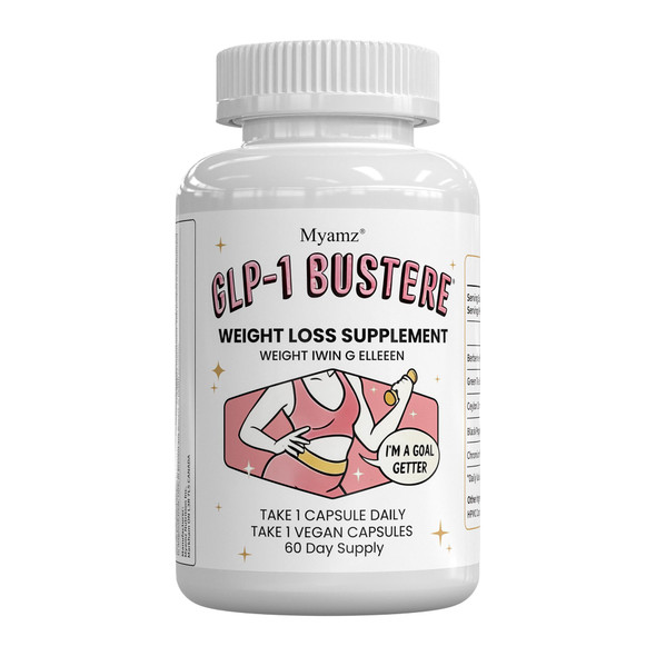 Myamz Female Metabolism Support Supplement " Natural Energy Booster and Appetite Control Pills With Berberine Hcl Green Tea Egcg Digestive Comfort Belly Slimming and Full Body Wellness " Made In Usa