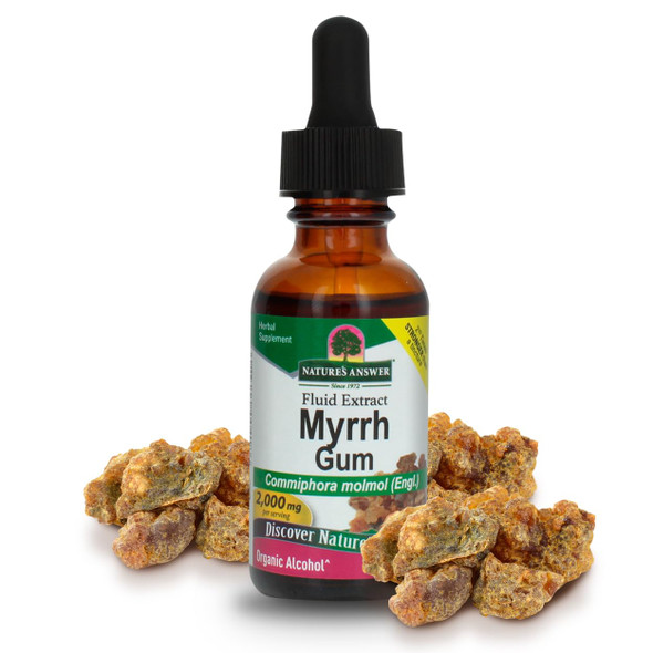 Nature'S Answer Myrrh OleGumResin Promotes Overall Health and WellBeing Helps Aid In Digestion and Arthritis Pain Organic Alcohol Vegan and Kosher 1Oz