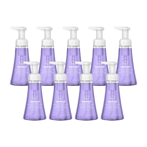 Method Foaming Hand Soap French Lavender 10 Ounce Pack Of 9