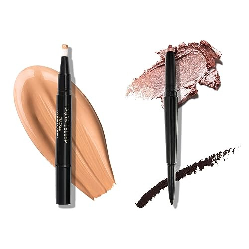Laura Geller York Waterproof Eye Spackle Eyeshadow Primer + SwipeNLine DualEnded Eyeshadow And Eyeliner Stick Classic Onyx/Champagne