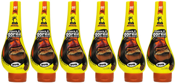 Moco De Gorila Gel Extreme Hold 11.99 Ounce Yellow Punk 355Ml 6 Pack