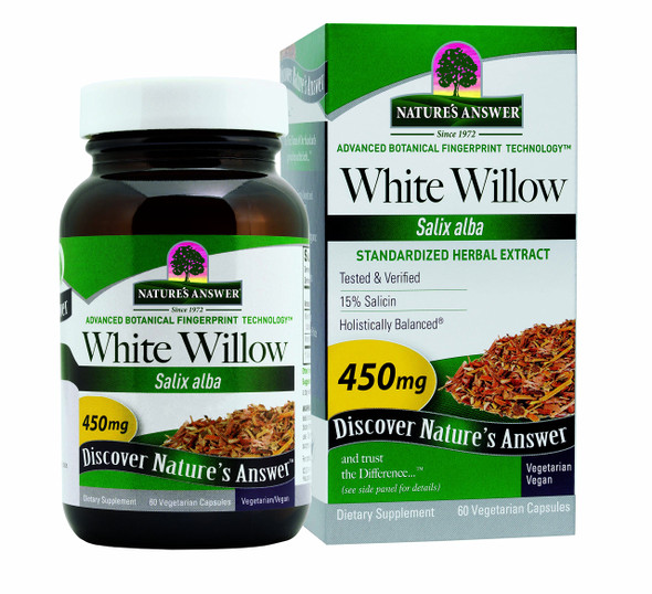 Nature'S Answer White Willow Promotes Overall Health and WellBeing Vegan GlutenFree NonGmo and Kosher 1Oz