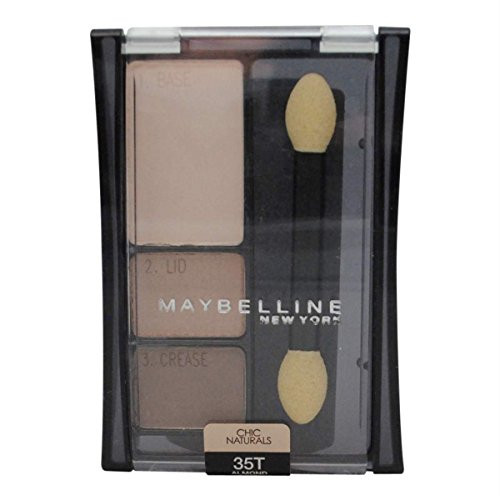 Maybelline York Expert Wear Eyeshadow Trios Chic Naturals 35T Almond Satin 0.13 Ounce