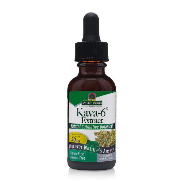 Nature'S Answer Kava6 Extract Supports Stress Relief GlutenFree AlcoholFree and Vegan 1Oz