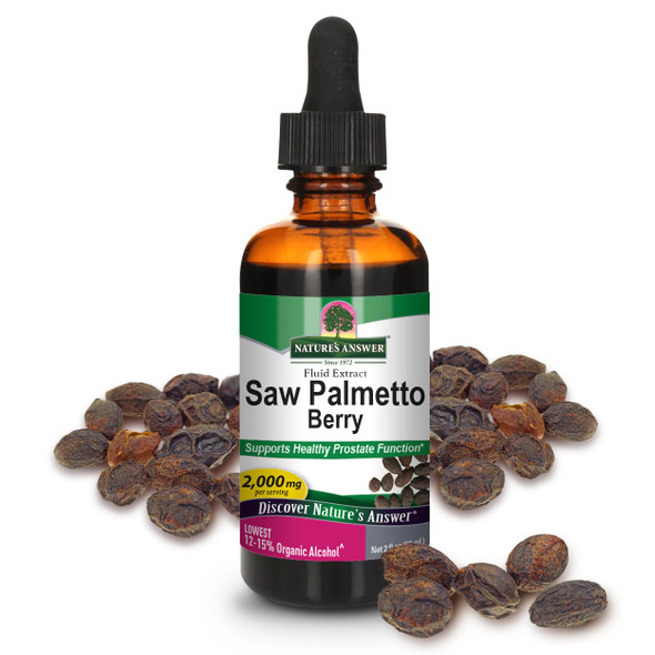 Natures' Answer Saw Palmetto Berry With Organic Alcohol 2Fluid Ounces Packaging May Vary
