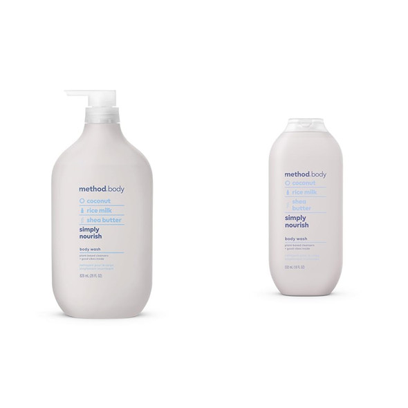Method Simply Nourish Body Wash Paraben and Phthalate Pack Of 1 + 18 Oz Pack Of 1 28 Oz