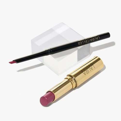 Laura Geller York Love Your Lips Duo: Jelly Balm Moisturizing Tinted Lip Balm Jammin' + Modern Classic LongLasting Lip Liner Beautiful Berry
