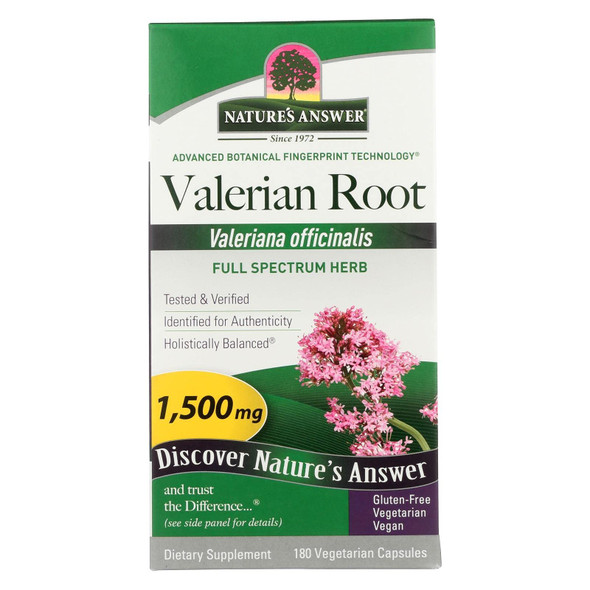 Nature'S Answer Valerian Root Nature'S Answer 180 Caps