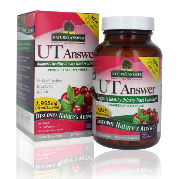 Nature'S Answer Urinary Tract Health Fast Acting Three Day Regimen Cranberry Flavor Dietary Supplement AlcoholFree GlutenFree Kosher Vegetarian And Vegan 90 Capsules