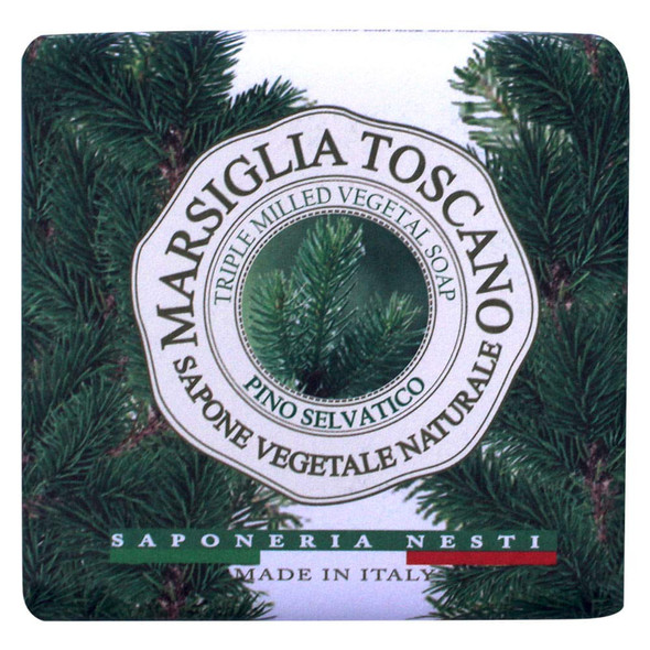 Nesti Dante Saponeria Nesti Firenze: Marsiglia Toscano"Pino Selvatico" Triple Milled Vegetal Soap Wild Pine 200G/7Oz