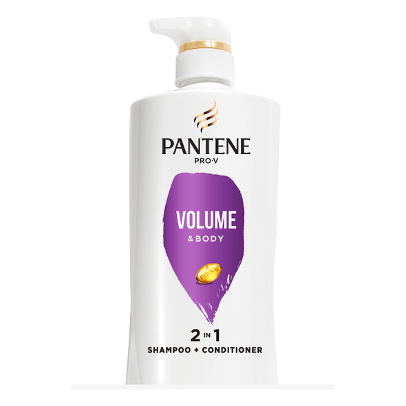 Pantene ProV Volume and Body 2 In 1 Shampoo and Conditioner17.9 Fl Oz Pump Bottle