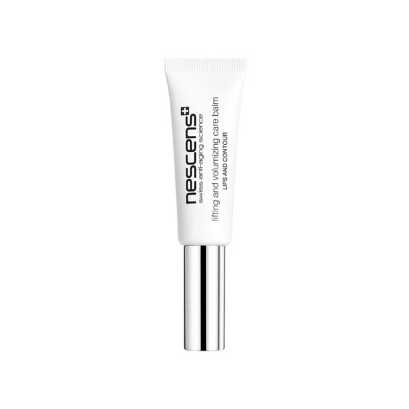 Nescens Lip Lifting and Volumizing Care Balm Restore Youthful Appearance Of Lips and Contour Smoothes Wrinkles Adds Volume Defines Hydrates With Hyaluronate and Swertia Chirata Extract Cacao Butter 8Ml