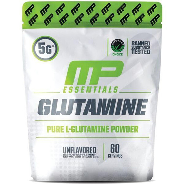 Musclepharm Essentials Glutamine Powder, Pure L-Glutamine, Unflavored, 60 Servings