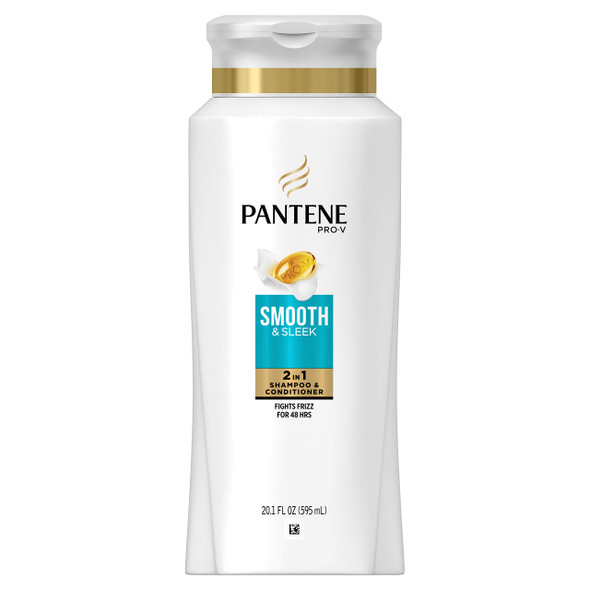 Pantene ProV Smooth and Sleek 2 In 1 Shampoo and Conditioner 20.100000000000001 Fl Oz 20.1 Fl Oz