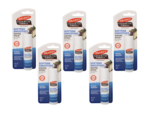 Palmer'S Cocoa Butter Formula Swivel Stick 0.50 Oz Pack Of 5