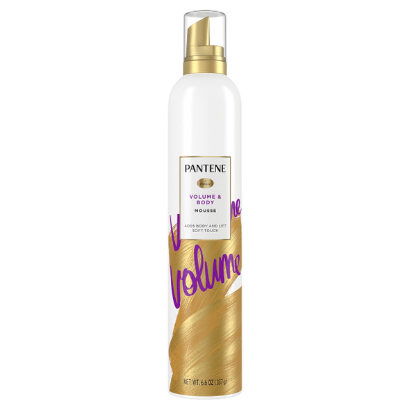 Pantene ProV Volume Body Boosting Mousse To Boost Fine Flat Hair For Maximum Fullness 6.6 Oz