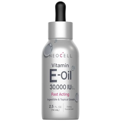 Neocell Vitamin E Oil 30000Iu Ingestible and Topical Grade Fast Acting Formula For Skin Hair And Face 2.5 Fl Oz