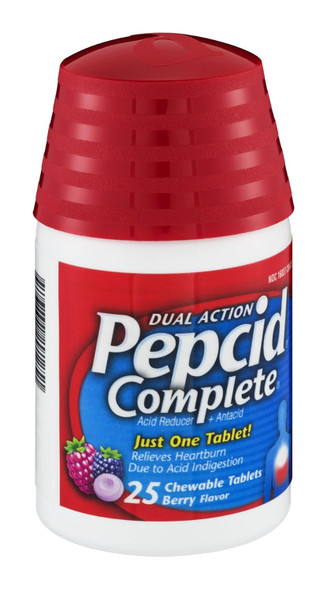 Pepcid Complete Berry 75C Size Pepcid Complete Berry Acid Reducer and Heartburn Relief 75Ct