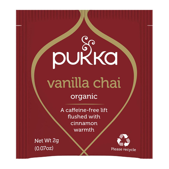 Pukka Organic Herbal Tea Vanilla Chai 20 Tea Bags