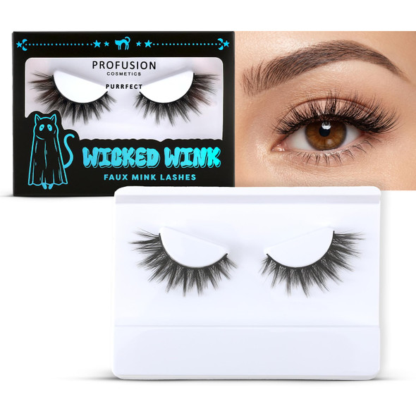 Profusion Cosmetics Monster Bash False Eyelashes Dramatic Fluffy Volume Lashes With Flexible Band Lightweight And Reusable Vegan And CrueltyFree Fake Lashes 1 Pair