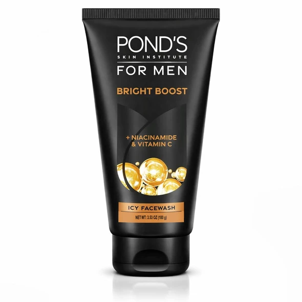 Pond'S For Men Bright Boost Icy Facewash 100 G