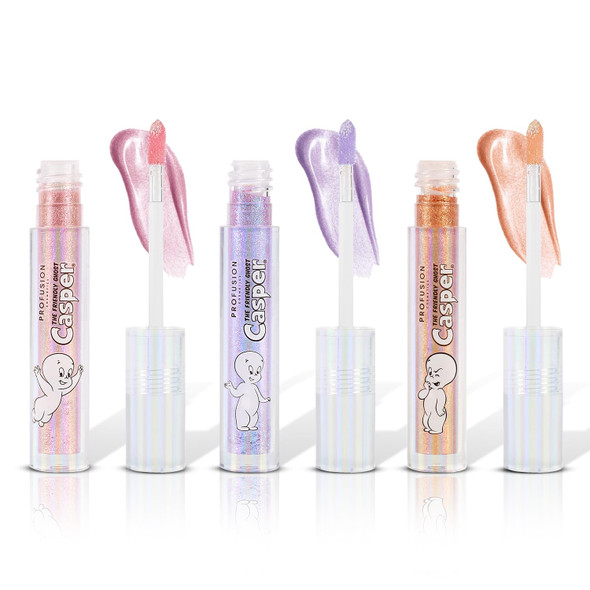 Profusion Cosmetics Casper The Friendly Ghost 3 Pc Glitter Lip Topper Set