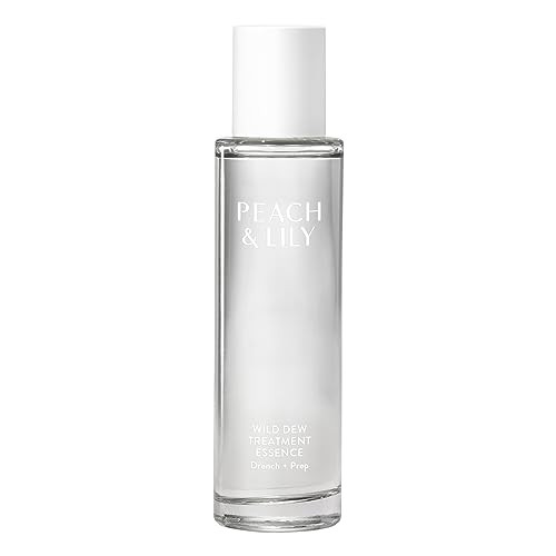 Peach and Lily Wild Dew Treatment Essence Drench Plump and Prep Featherlight Hyaluronic Acid Adenosine Lotus Extract and Niacinamide Self Care Vegan and Cruelty Korean Beauty 3.38 Oz