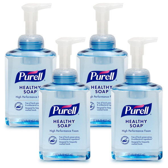 Purell Crt Foam Soap Pump Bottle 4Ct X 17.4 Fl Oz 501404