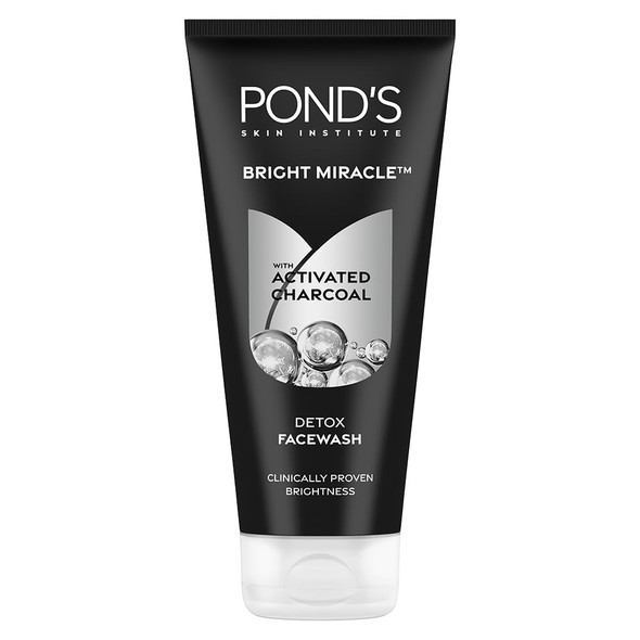 Pond'S Bright Miracle With Activated Charcoal Detox Facewash 200G