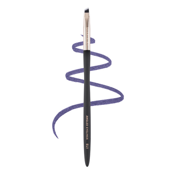Profusion Cosmetics Angled Eyeliner Brush MultiUse Precision Brush Works With Gel Cream and Powder For Defining Shaping And Filling SoftTouch Handle For Optimum Grip and Precision