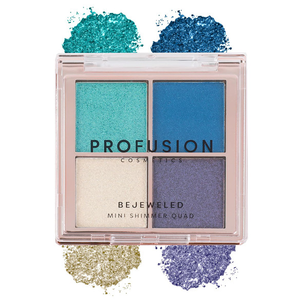 Profusion Cosmetics Written In The Stars Bejeweled Glitter 4 Shade Mini Eyeshadow Quad Illuminate Your Look With Celestial Quad Create Mesmerizing Eye Looks And Raise Your Makeup Game