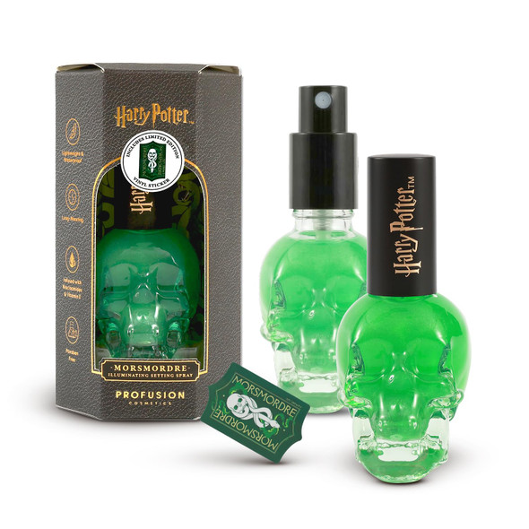 Profusion Cosmetics Harry Potter Dark Arts Morsmordre Makeup Setting Spray Illuminating Fixer MicroFine Mist For Lasting Wear Vegan CrueltyFree
