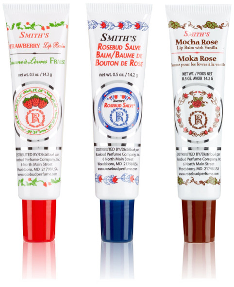 Rosebud Perfume Rosebud Medley Of Lip Balm Tubes 0.5 Ounce 2.4 Count