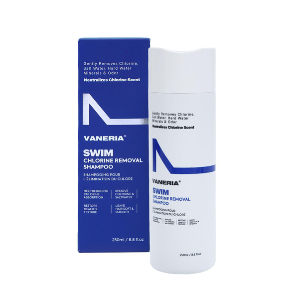 Vaneria 2In1 Swim Shampoo and Hard Water Shampoo Chlorine Removal For Swimmers Removes Minerals And Buildup For Hard Water Restorative Hair Care For Swimmers Safe For Colored Hair 8.8 Oz