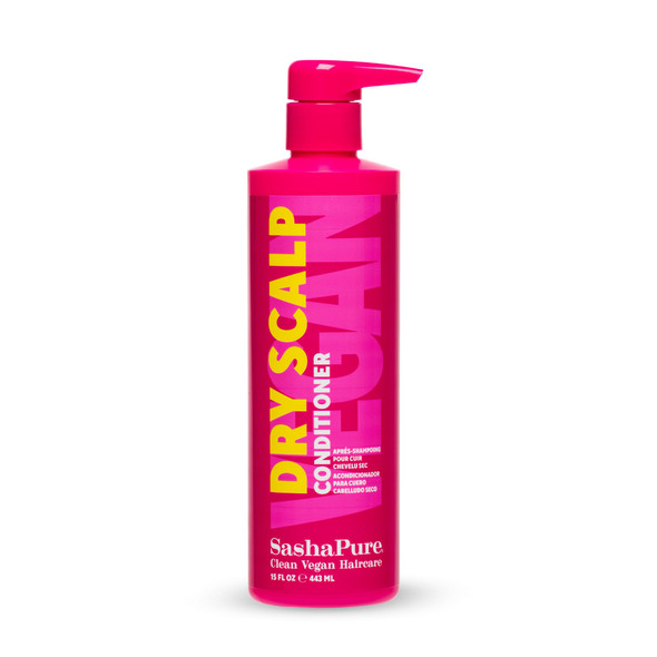 Sashapure Dry Scalp Conditioner Vegan Natural Moisturizing Soothes and Calms Your Scalp With Tea Tree and Sacha Inchi Oil Moisturizes And Calms Dry Itchy Scalp Strengthens And Softens Hair 15 Oz