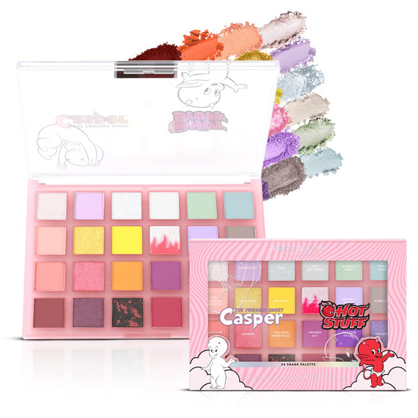 Profusion Cosmetics Casper and Hot Stuff 24 Shades Eyeshadow Palette Highly Pigmented Matte and Shimmer Finishes LongLasting Shades For Bold Eye Looks Vegan and CrueltyFree Makeup